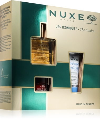 Nuxe Huile Prodigieuse The Iconics ajándékszett arcra és testre