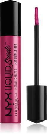 NYX Professional Makeup Liquid Suede™ Metallic Matte Wasserbeständiger Flüssig-Lippenstift mit Metallic-Finish