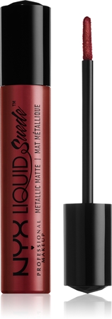 NYX Professional Makeup Liquid Suede™ Metallic Matte voděodolná tekutá rtěnka s metalickým finišem
