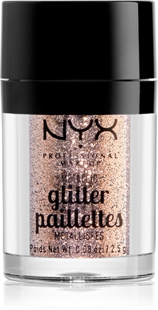 NYX Professional Makeup Glitter Goals блискітки для обличчя та тіла з металік ефектом