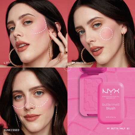 NYX Professional Makeup Buttermelt Blush fard de obraz sub forma de pudra