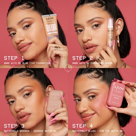 NYX Professional Makeup Buttermelt Blush fard de obraz sub forma de pudra