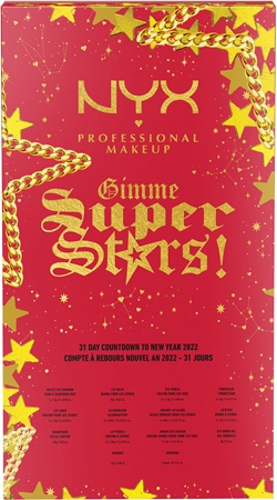 NYX Professional Makeup Gimme SuperStars! 31 Days Calendar Χριστουγεννιάτικο ημερολόγιο