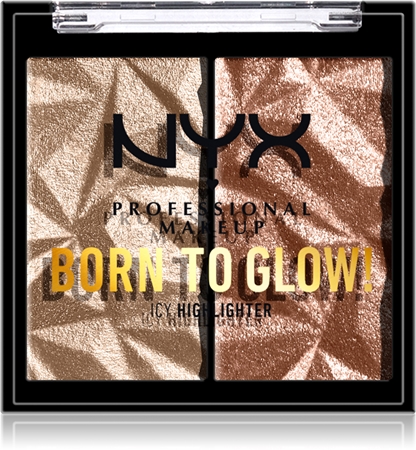 NYX Professional Makeup Born To Glow Icy Highlighter palette di illuminanti