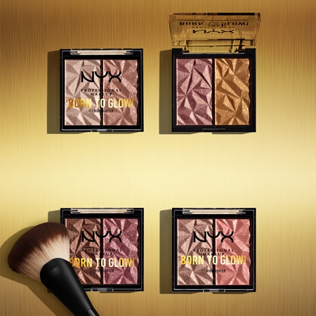 NYX Professional Makeup Born To Glow Icy Highlighter palette di illuminanti