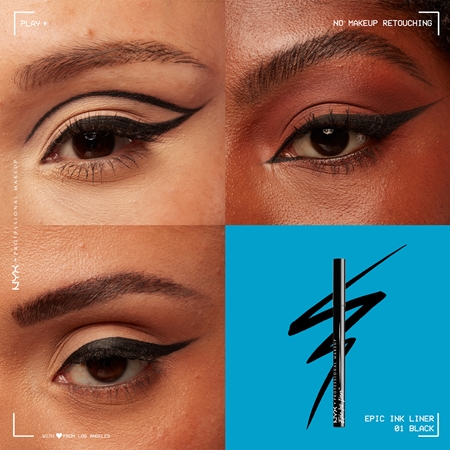 NYX Professional Makeup Epic Ink Liner contur de precizie, rezistent la apă