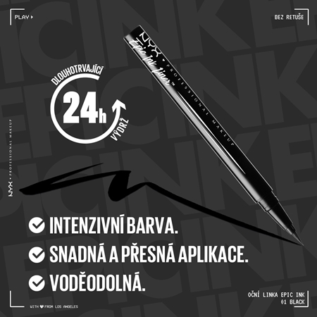 NYX Professional Makeup Epic Ink Liner precizní voděodolná linka