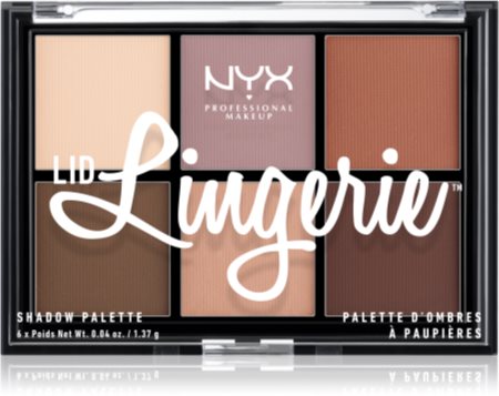 NYX Professional Makeup Lid Lingerie paleta 6 przejściowych cieni