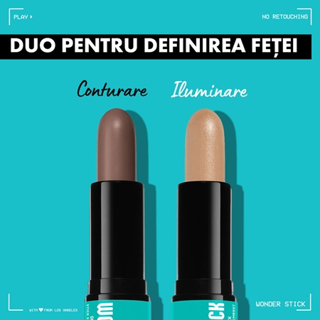 NYX Professional Makeup Wonder Stick Dual Face Lift baton pentru dublu contur