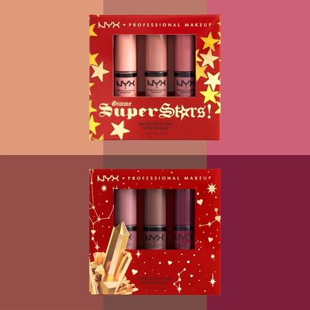 NYX Professional Makeup Gimme SuperStars! Butter Lip Gloss Trio set cadou de buze