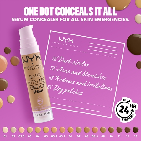 NYX Professional Makeup Bare With Me Concealer Serum Hydrating Concealer 2-in-1