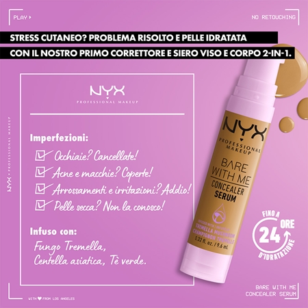 NYX Professional Makeup Bare With Me Concealer Serum correttore idratante 2 in 1