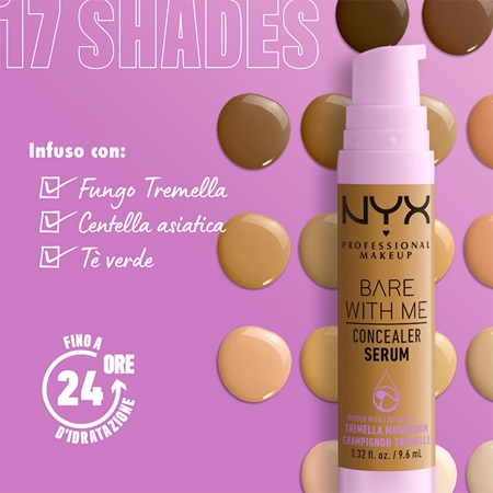 NYX Professional Makeup Bare With Me Concealer Serum correttore idratante 2 in 1