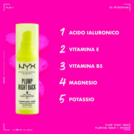 NYX Professional Makeup Plump Right Back Plump Serum And Primer primer lunga tenuta