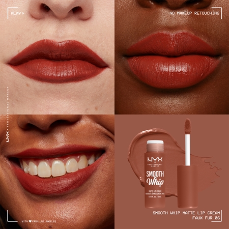 NYX Professional Makeup Smooth Whip Matte Lip Cream sametová rtěnka s vyhlazujícím efektem