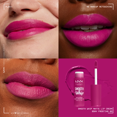 NYX Professional Makeup Smooth Whip Matte Lip Cream sametová rtěnka s vyhlazujícím efektem