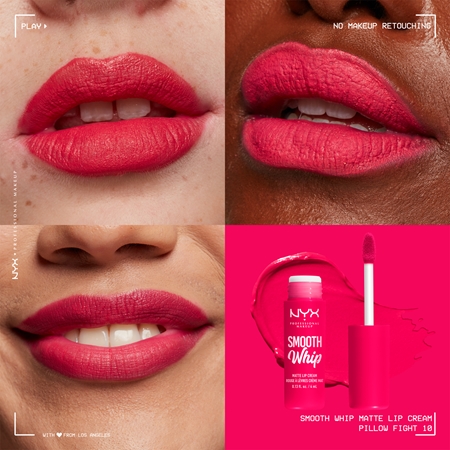 NYX Professional Makeup Smooth Whip Matte Lip Cream sametová rtěnka s vyhlazujícím efektem