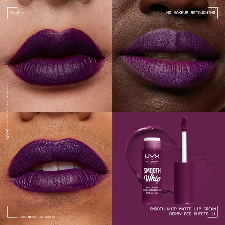 NYX Professional Makeup Smooth Whip Matte Lip Cream sametová rtěnka s vyhlazujícím efektem