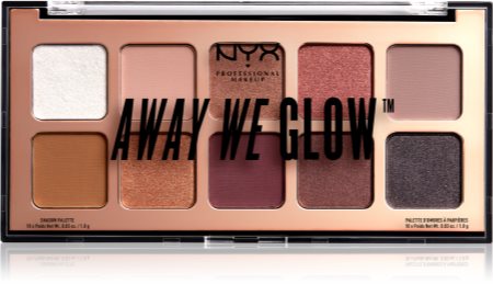 NYX Professional Makeup Away We Glow palette de fards à paupières