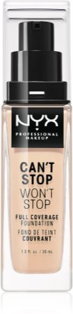 NYX Professional Makeup Can't Stop Won't Stop Full Coverage Foundation Make-up mit hoher Deckkraft