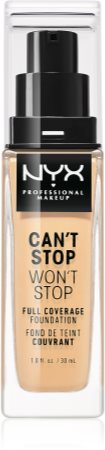 NYX Professional Makeup Can't Stop Won't Stop Full Coverage Foundation Magas fedésű alapozó