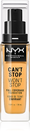 NYX Professional Makeup Can't Stop Won't Stop Full Coverage Foundation Make-up mit hoher Deckkraft