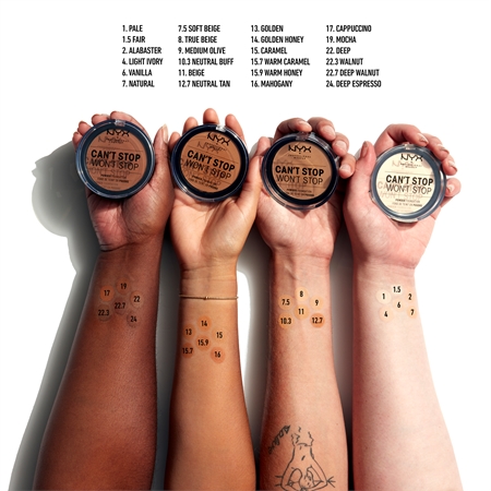 NYX Professional Makeup Can't Stop Won't Stop Powder Foundation base de pó