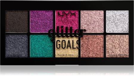 NYX Professional Makeup Glitter Goals highlighter paletta
