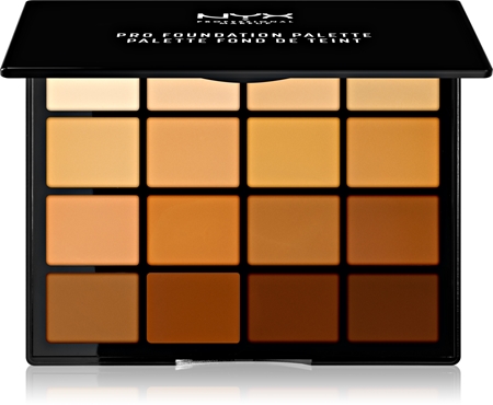 NYX Professional Makeup Pro Foundation Palette Púderes highlight és kontúr paletta