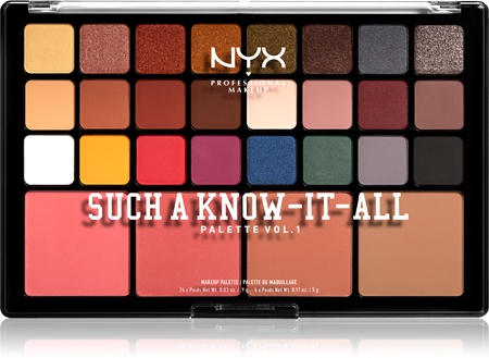 NYX Professional Makeup Such A Know-It-All Lidschatten & Kontourpalette