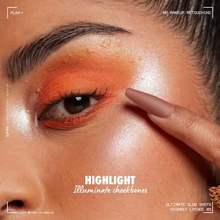 NYX Professional Makeup Ultimate Glow Shots žvilgūs skystieji akių šešėliai