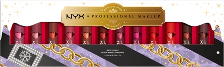 NYX Professional Makeup Limited Edition Xmass Mrs Claus Oh Deer Matte Lip Vault sada rtěnek s matným efektem