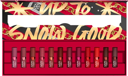 NYX Professional Makeup Limited Edition Xmass Mrs Claus Oh Deer Matte Lip Vault sada rtěnek s matným efektem