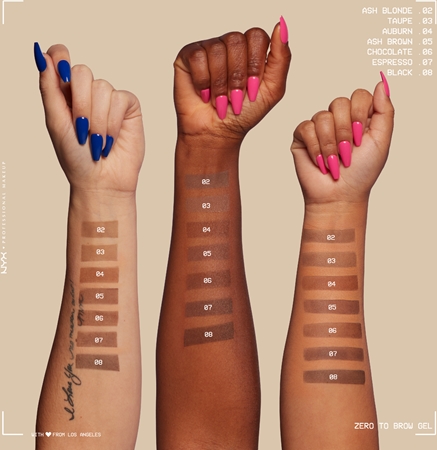 NYX Professional Makeup Zero To Brow Gel gel na obočí s aplikátorem