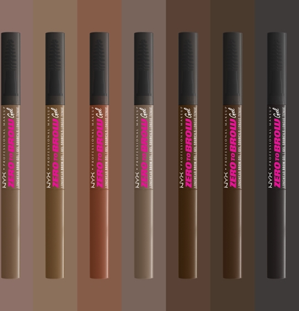 NYX Professional Makeup Zero To Brow Gel gel na obočí s aplikátorem