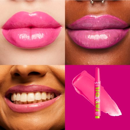 NYX Professional Makeup Fat Oil Slick Click tonirani balzam za ustnice