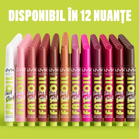 NYX Professional Makeup Fat Oil Slick Click balsam de buze colorat
