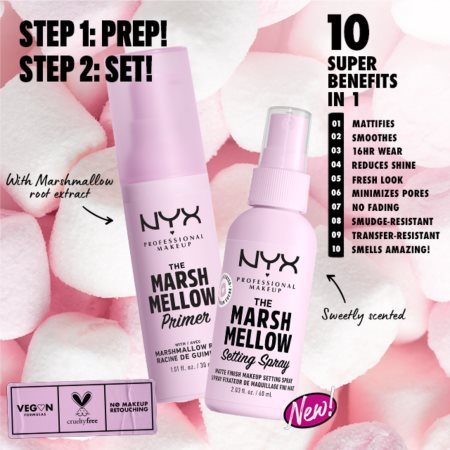 NYX Professional Makeup The Marshmellow Setting Spray pršilo za fiksiranje make-upa