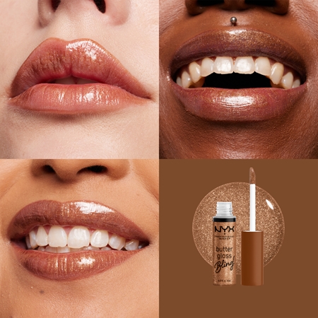 NYX Professional Makeup Butter Gloss Bling Lip Gloss glittering