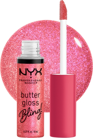 NYX Professional Makeup Butter Gloss Bling Lip Gloss glittering