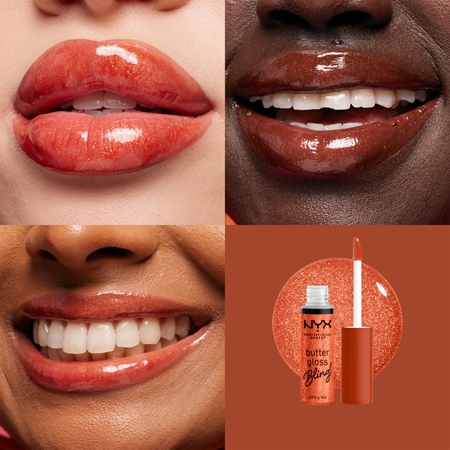 NYX Professional Makeup Butter Gloss Bling lūpų blizgesys blizgus