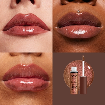NYX Professional Makeup Butter Gloss Bling Lip Gloss glittering