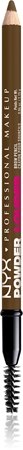 NYX Professional Makeup Powder Louder Eyebrow Pencil with brush