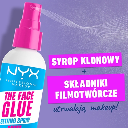 NYX Professional Makeup The Face Glue Setting Spray spray utrwalający