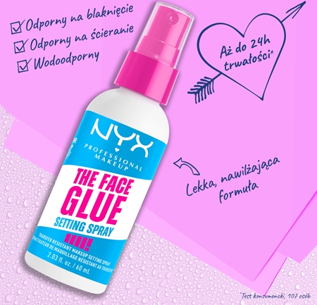 NYX Professional Makeup The Face Glue Setting Spray spray utrwalający