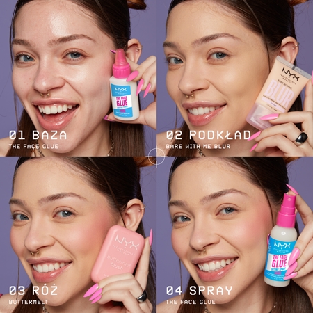 NYX Professional Makeup The Face Glue Setting Spray spray utrwalający