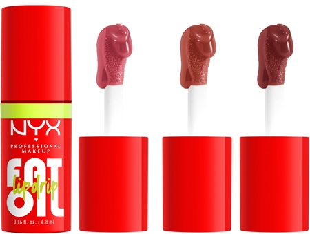 NYX Professional Makeup Home Alone Fat Oil Trio Gift Set voor Lippen Tint Mystery shade 01