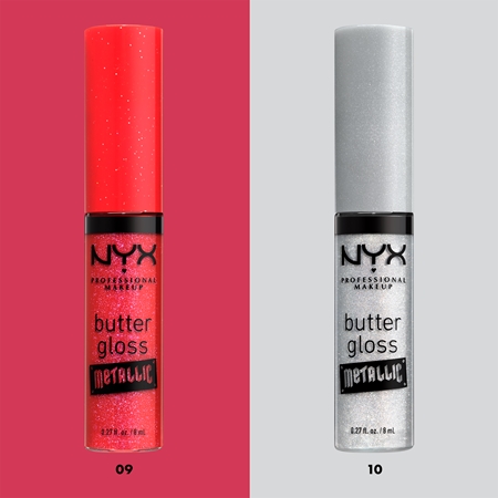 NYX Professional Makeup Butter Gloss Metallic metalický lesk na rty