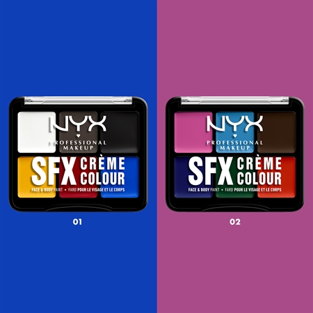 NYX Professional Makeup Halloween SFX Paints πολυλειτουργική παλέτα για σώμα και πρόσωπο
