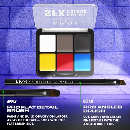 NYX Professional Makeup Halloween SFX Paints Lidschatten & Kontourpalette für Körper und Gesicht